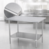 Thumbnail image #3 for Sapphire Manufacturing 30 Inch x 18 Inch 18-Gauge 400 Series Stainless Steel Work Table with Adjustable Undershelf