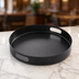 Thumbnail image #4 for American Metalcraft Black Round Serving Tray, 14-5/8-Inch Diameter