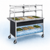 Thumbnail image #3 for Atlas Metal CAIC-6 6-Pan Ice Cooled Cold Food Serving Counter, 91-1/4