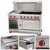 Thumbnail image #3 for American Range 48-Inch Gas Restaurant Range with 12-Inch Griddle, 6 Open Burners, 26-1/2-Inch Convection Oven, and Storage Base