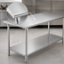 Thumbnail image #3 for Advance Tabco SAG-307 84-Inch x 30-Inch 16 Gauge 430 Stainless Steel Work Table with Adjustable Undershelf