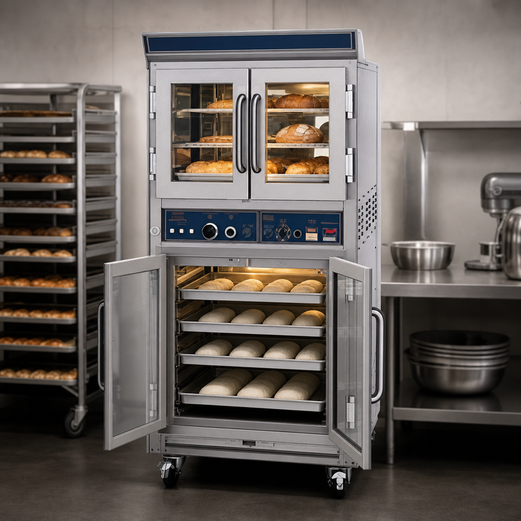 Product image #3 for Doyon Jet-Air Single Deck Full-Size Electric Oven/Proofer Combination with 3-Pan Oven and 9-Pan Proofer