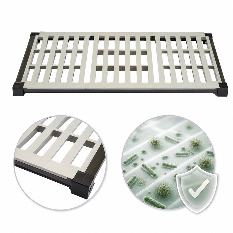 Product image #3 for Cambro Camshelving Elevation Series Wall Shelving 24 x 48 Vented Add-On Shelf Kit, Brushed Graphite