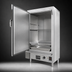Thumbnail image #3 for MasterRange 30-Inch Propane Gas Smokehouse with Stainless Steel Front and Sides, Left-Hinged Door