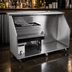 Thumbnail image #3 for Glastender 72-Inch Stainless Steel Portable Bar for Stackable Cups with Refrigerator Space