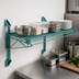 Thumbnail image #3 for Quantum Wall-Mount Cantilever Single Shelf Kit, 36 x 14 Inch, Green Epoxy Antimicrobial Finish