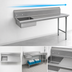 Thumbnail image #3 for Eagle Group BlendPort® Straight Soiled Dishtable, 84 Inch, Right-to-Left, 16/300 Stainless Steel Top, 20 x 20 x 5 Sink