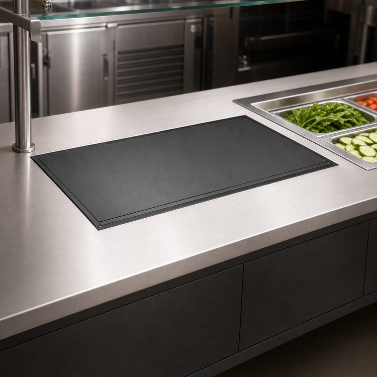 Product image #3 for Hatco CSBFR-36-F Built-In Flush Top Remote Cold Shelf, 36-Inch x 15-1/2-Inch, Hardcoat Aluminum