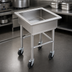 Thumbnail image #3 for Eagle Group Mobile Stainless Steel Soak Sink with 20-Inch x 20-Inch x 8-Inch Compartment