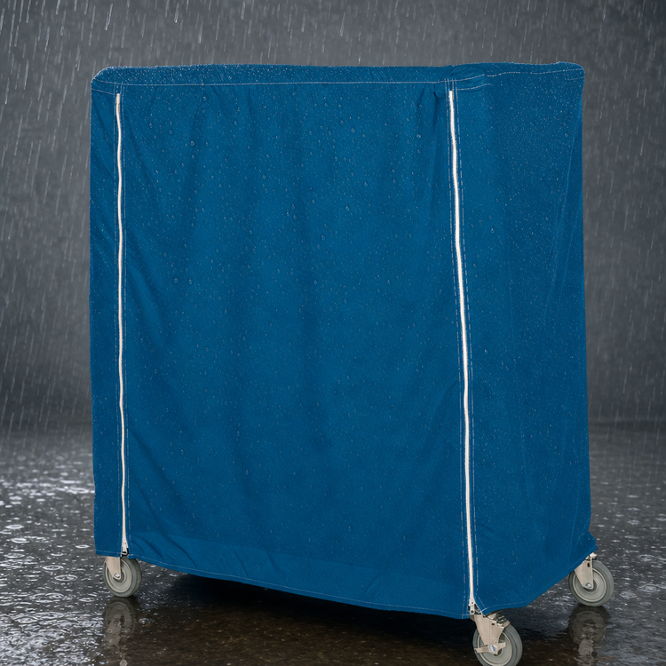 Product image #3 for Metro Waterproof Banquet Cart Cover for 36 x 24 x 62 Inch Carts, Mariner Blue