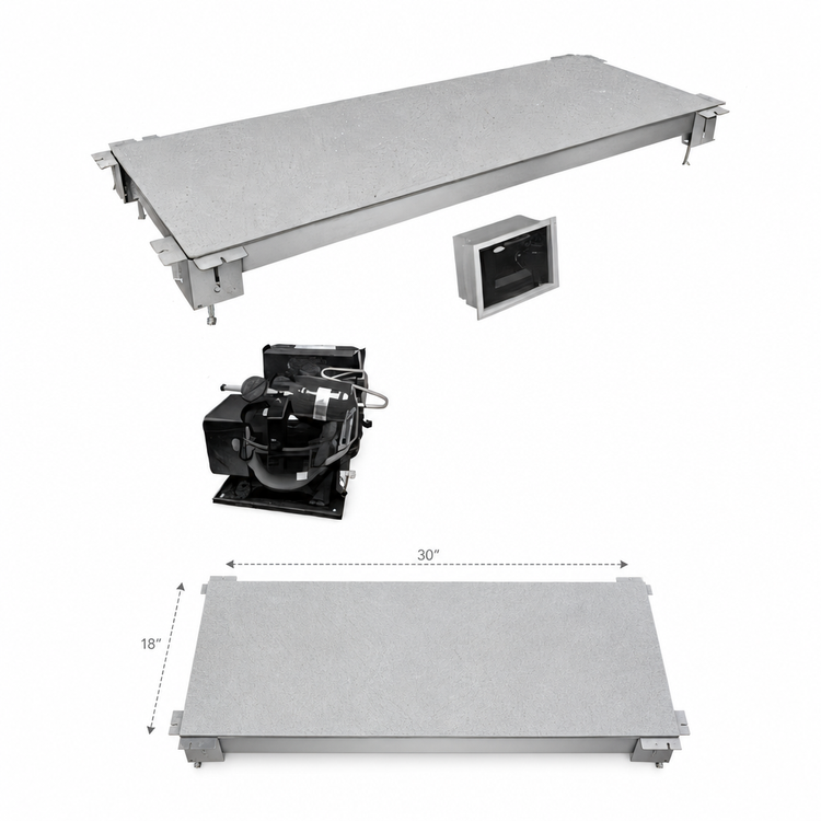 Product image #3 for Simulated Stone Built-In Cold Shelf with Remote Refrigeration, 30" x 18"