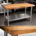Thumbnail image #3 for John Boos SNS03-X 60-Inch x 24-Inch Wood Top Work Table with Stainless Steel Base and Adjustable Undershelf