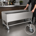 Thumbnail image #4 for 36 x 24 x 29-1/2-Inch Mobile Stainless Steel Bar Ice Chest with 5-Inch Locking Casters