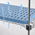 Thumbnail image #3 for QuadPlus 60-Inch x 21-Inch Vented Polymer Shelf Mat with Antimicrobial Protection and Wire Quad-Adjust Frame
