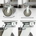 Thumbnail image #3 for Metro Super Erecta 8-Inch High-Modulus Donut Swivel/Rigid Lock Plate Caster