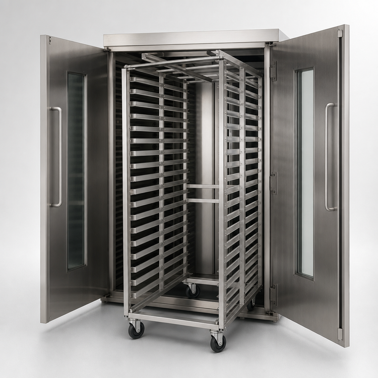 Product image #3 for Baxter Double Side-Load Stainless Steel Rack for Double Rack Oven, 10 Slides