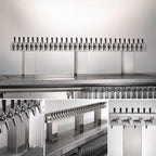 Thumbnail image #3 for Perlick Corporation 4006-30B4 30-Faucet Extra-High Countertop Glycol-Cooled Bridge Tee Draft Beer Tower, Stainless Steel