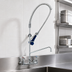 Thumbnail image #3 for EasyInstall 8-Inch Wall-Mount Pre-Rinse Unit with 6-Inch Add-On Faucet and 1.07 GPM JETSpray Valve