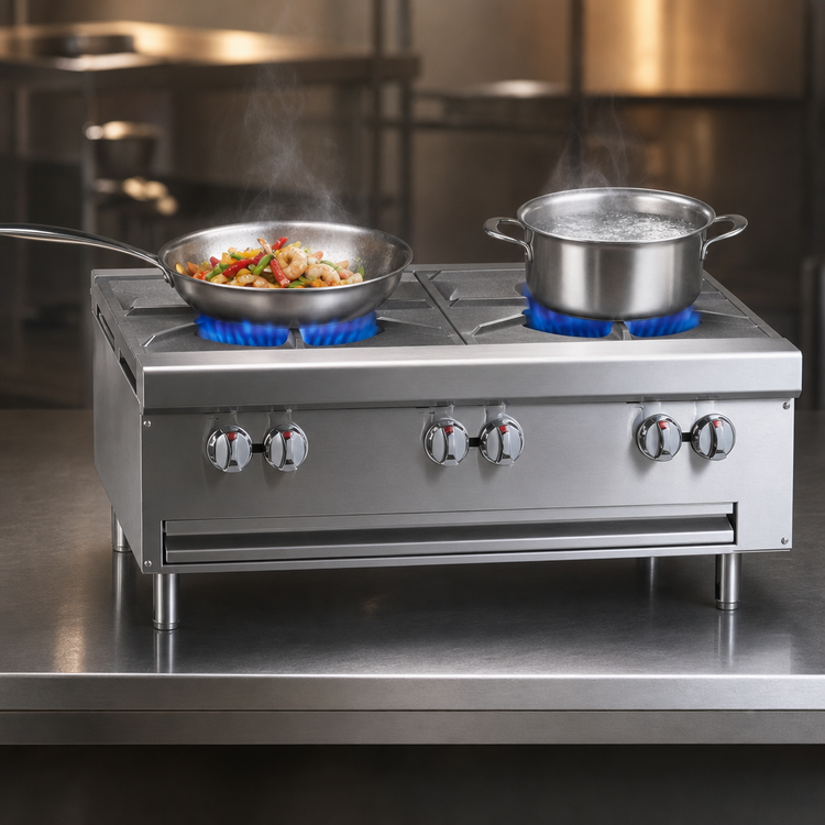 Product image #3 for Southbend HDO-12 12-Inch Gas Countertop Hot Plate with 2 Open Burners