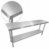 Thumbnail image #3 for 72-Inch x 14-Inch Stainless Steel Work Table with Undershelf