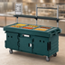 Thumbnail image #3 for Cambro CamKiosk® 6-Pan-Well Mobile Food Cart, No Roof, Kentucky Green
