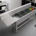 Thumbnail image #3 for John Boos Pro-Bowl 4-Compartment Stainless Steel Sink with 30 Inch Left Drainboard, 24 x 24 x 14 Inch Bowls
