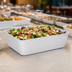 Thumbnail image #3 for American Metalcraft Del Mar 96 oz. Rectangular White ABS Plastic Serving Bowl