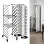 Thumbnail image #4 for Channel Manufacturing 406SN Stainless Steel Nesting End-Load Bun Pan Rack, 18-Pan Capacity, 3-Inch Centers