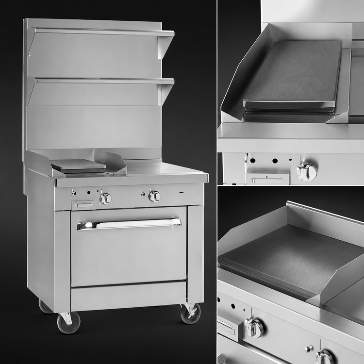Product image #3 for Southbend Platinum 32-Inch Countertop Gas Modular Heavy Duty Range with 16-Inch Hot Top and 16-Inch Griddle