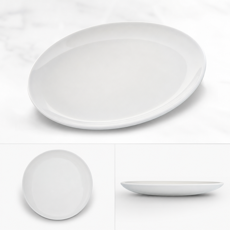 Product image #4 for Epicure 10-Inch Coupe Dinner Plate, White Melamine