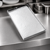 Thumbnail image #3 for American Metalcraft Hammered Stainless Steel Rectangular Serving Tray with Sides, 10 x 4-1/2 Inches