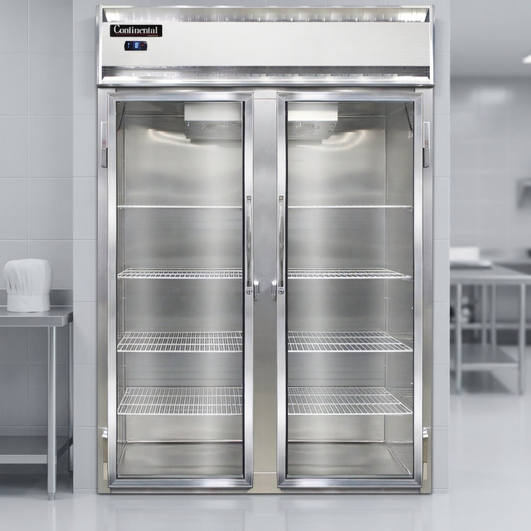 Product image #2 for Continental Refrigerator 2FSNGD Two-Section Shallow Depth Display Reach-in Freezer