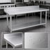 Thumbnail image #3 for Duke Deluxe 16-Gauge Stainless Steel Work Table with 5-Inch Riser, Undershelf, 24 x 120 Inches