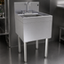 Thumbnail image #3 for Glastender 18-Inch Underbar Wet Waste Sink Unit with Deck-Mount Gooseneck Faucet