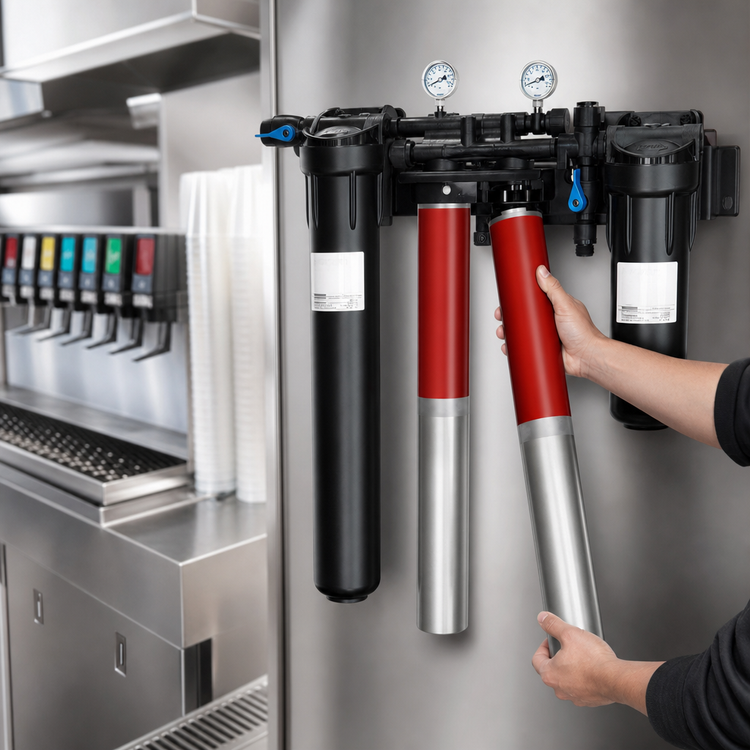 Product image #3 for Everpure High Flow CSR Twin-XCLM+ Fountain Chloramines Reduction Water Filtration System