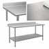 Thumbnail image #3 for Eagle BlendPort Budget Series 72-Inch W x 30-Inch D 430 Stainless Steel Work Table with 4-1/2-Inch Backsplash and Undershelf