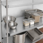 Thumbnail image #3 for Quantum 1854SS 54" x 18" Solid Stainless Steel Shelf with Marine Edge