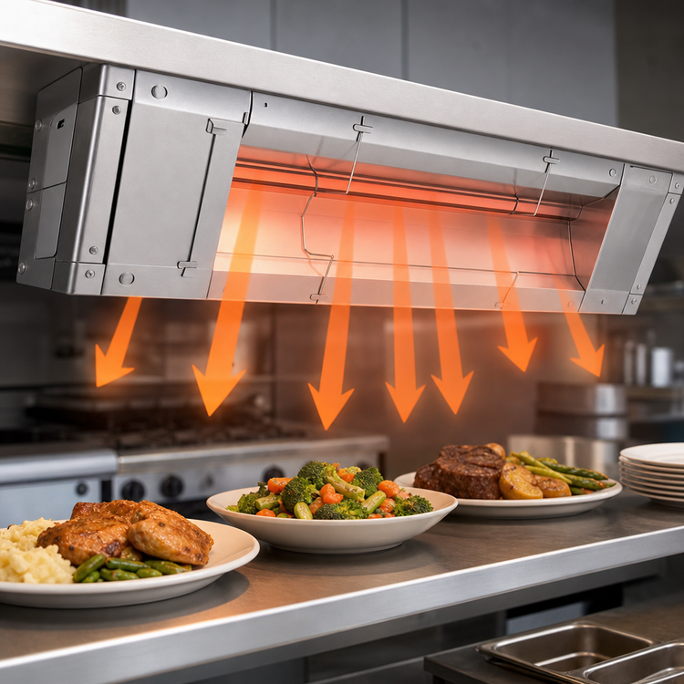 Product image #3 for Hatco Glo-Ray 24-Inch High-Watt Unlighted Infrared Stainless Steel Strip Heater
