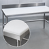 Thumbnail image #3 for Advance Tabco Poly-Vance Poly-Top Work Table with 6-Inch Backsplash, 48 x 24 Inches