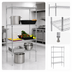 Thumbnail image #3 for 60 x 24 x 72 Inch Chrome Wire Shelving Unit with 4 Shelves