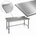 Thumbnail image #3 for BlendPort® Deluxe Series Stainless Steel Work Table with Rear Upturn and Galvanized Tubular Base, 72