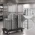 Thumbnail image #3 for Eagle QuadTruss Stainless Steel Open Wire Security Cage with Dolly Truck