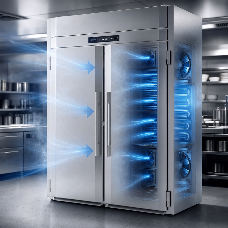 Product image #3 for Victory UltraSpec V-Core 2-Section Roll-Thru Freezer, 78.49 Cu. Ft., Self-Contained