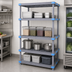 Thumbnail image #3 for Quantum Millenia Gray Polymer Stationary Starter Shelving Unit, 48