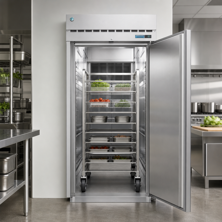 Product image #4 for Hoshizaki Steelheart Roll-Thru One-Section Reach-In Refrigerator, 38.13 Cu. Ft., Solid Right-Hinged Doors