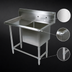 Thumbnail image #3 for John Boos Pro-Bowl 1-Compartment Sink with Left Drainboard, 24