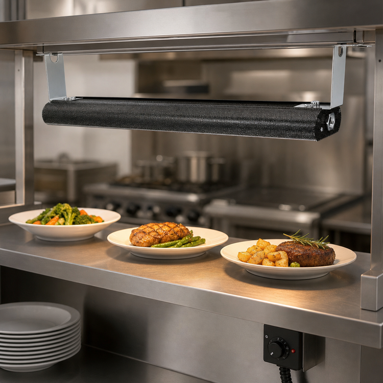Product image #3 for Vollrath 42-Inch Low Profile Unlighted Strip Heat Lamp with Remote Infinite Switch, 120V