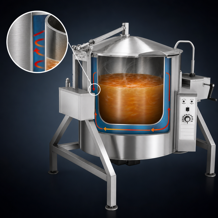 Product image #3 for Legion TLGB-20 Tilting 20-Gallon 2/3 Jacketed Gas Kettle, Floor Model