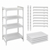 Thumbnail image #4 for Cambro Camshelving Premium 4-Tier Solid Stationary Shelving Starter Unit, 24
