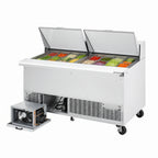 Thumbnail image #3 for Everest Refrigeration EPBWR2 Two-Section Mega-Top Sandwich Prep Table, 59-1/8-Inch, 24-Pan, Rear-Mounted Self-Contained Refrigeration
